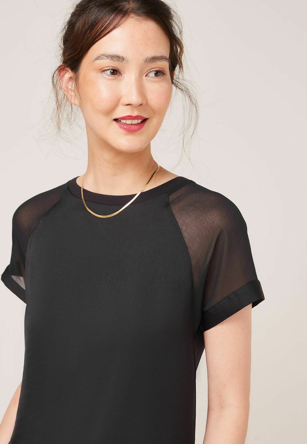 Футболка с принтом Short Sleeve Raglan Standard Next, черная — фото 4