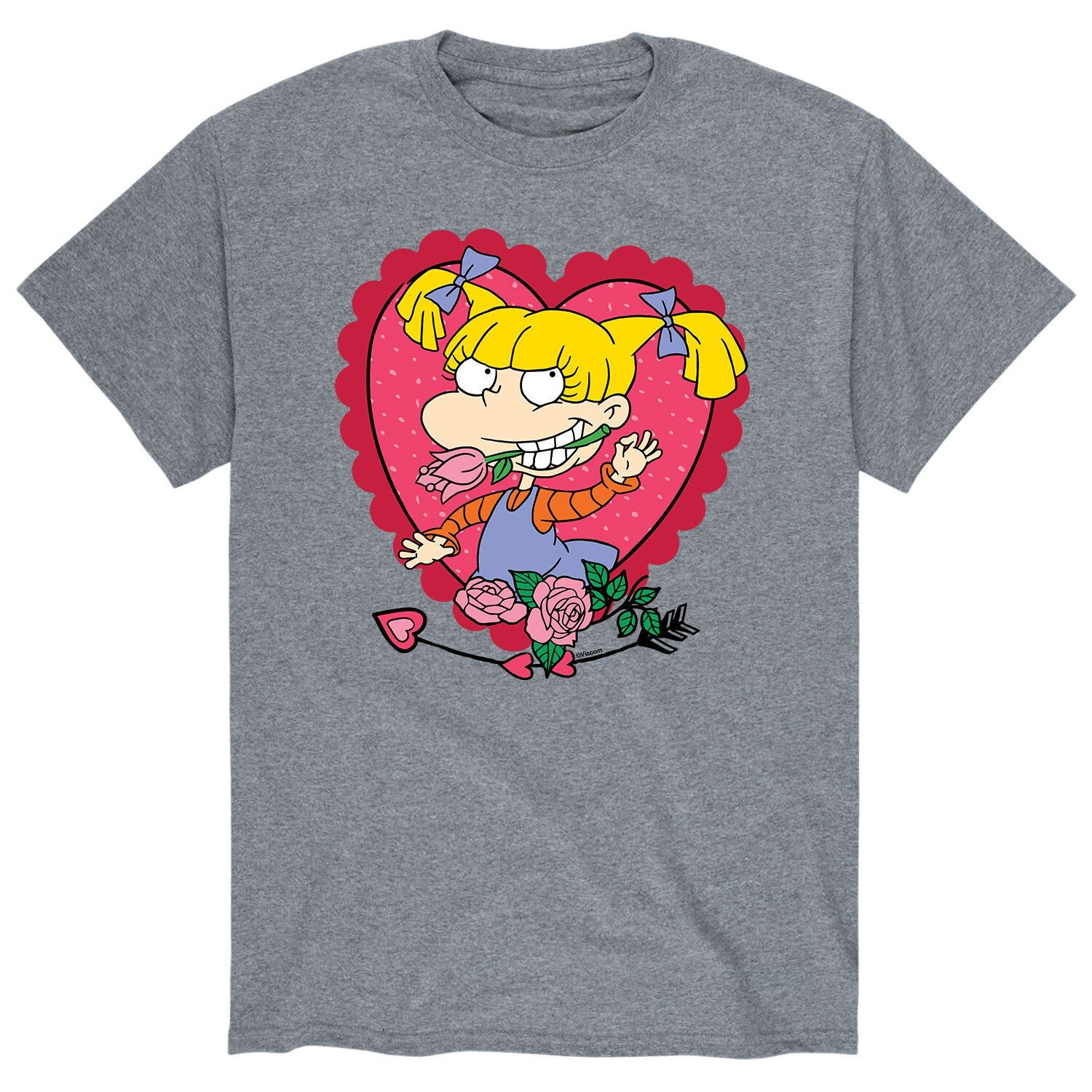

Мужская футболка Rugrats Valentines Angelica Heart Licensed Character