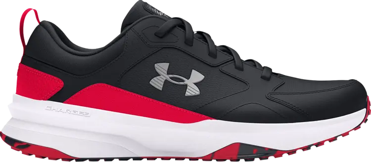 

Кроссовки Charged Edge 4E Wide 'Black Red', черный