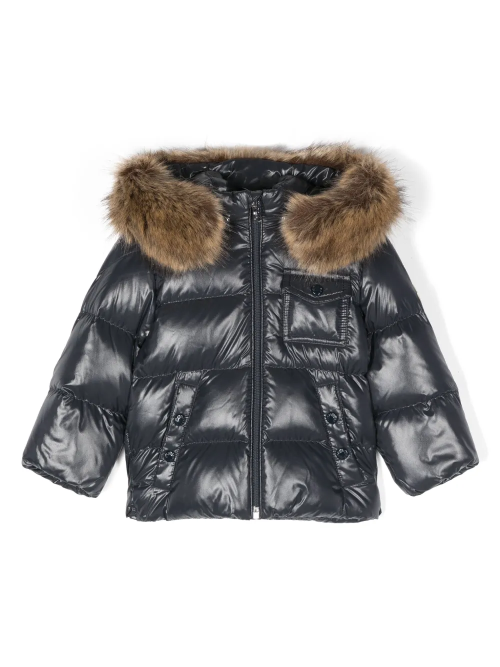 

Пуховик K2F Moncler Enfant, синий