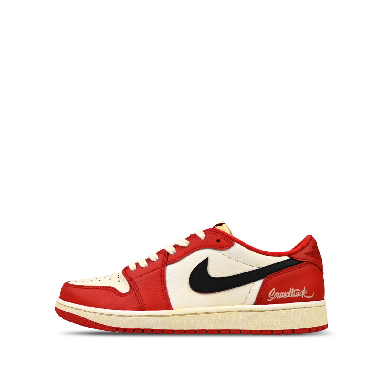 

Кроссовки Air Jordan 1 Vintage Basketball Shoes Unisex Low-top Beige/red, красный