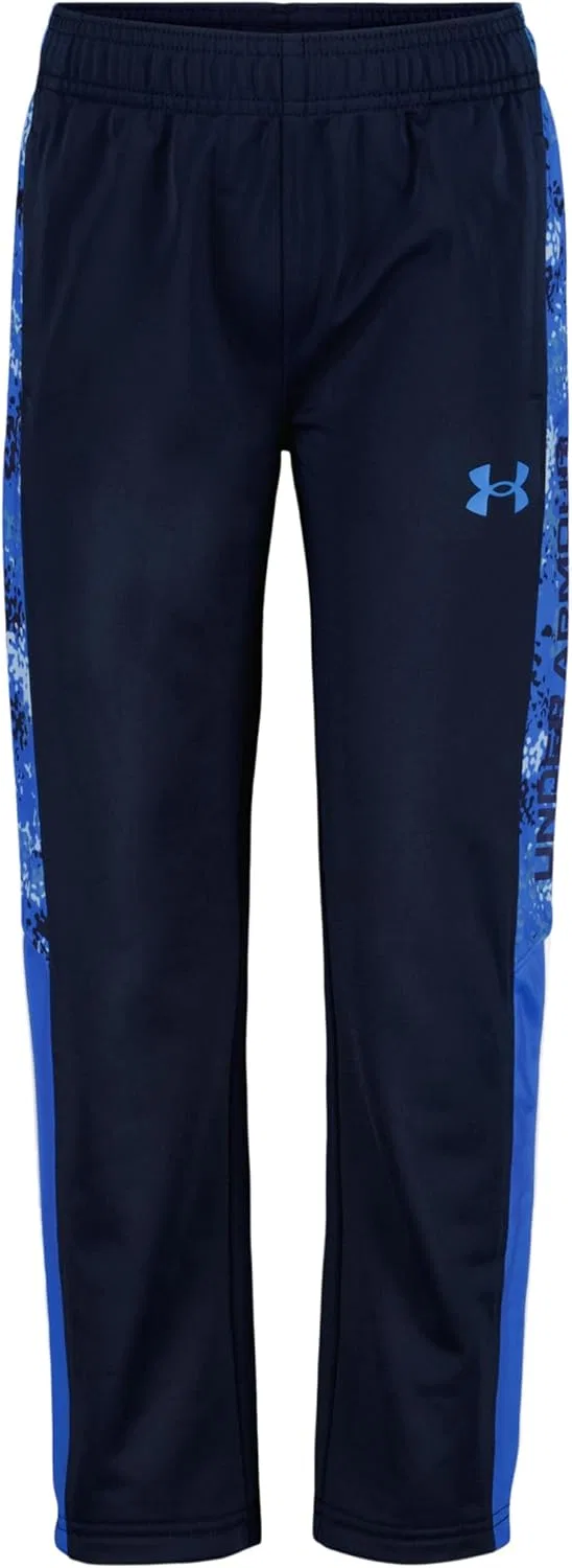 Детские спортивные штаны Under Armour Brawler Warm-up, быстросохнущие и влагоотводящие, свободного кроя, Midnight Navy Print