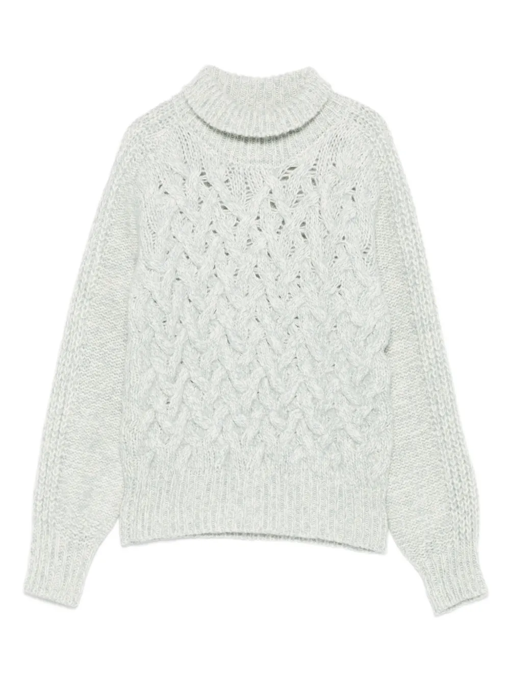 

Свитер фактурной вязки с высоким воротником Eleventy, нейтральный