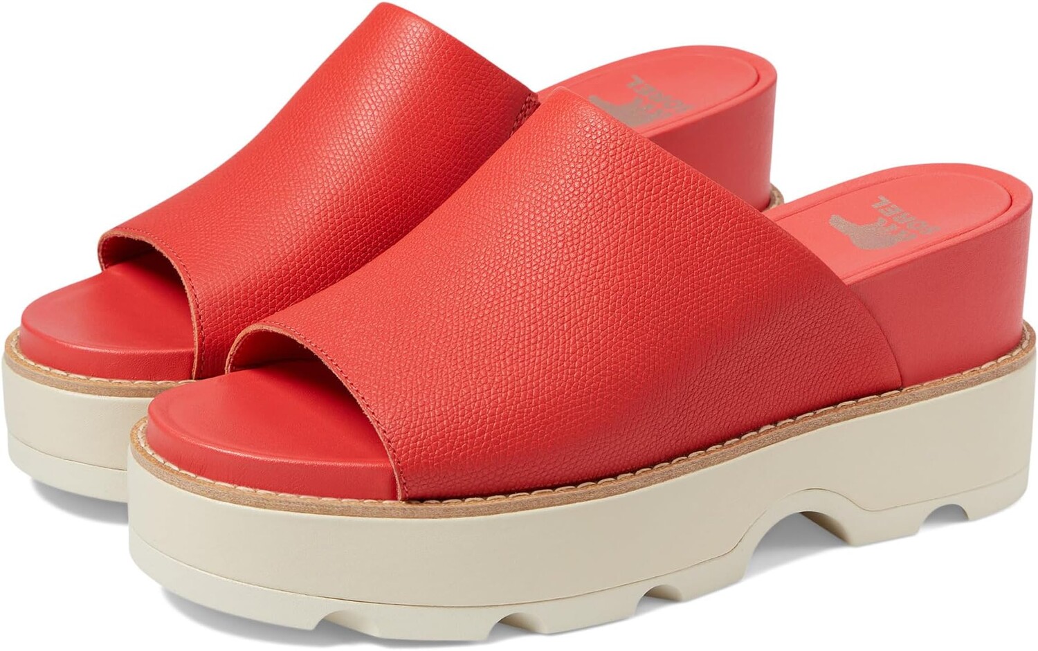 

Сандалии SOREL Joanie IV Slide Wedge, цвет Red Glo/Sea Salt