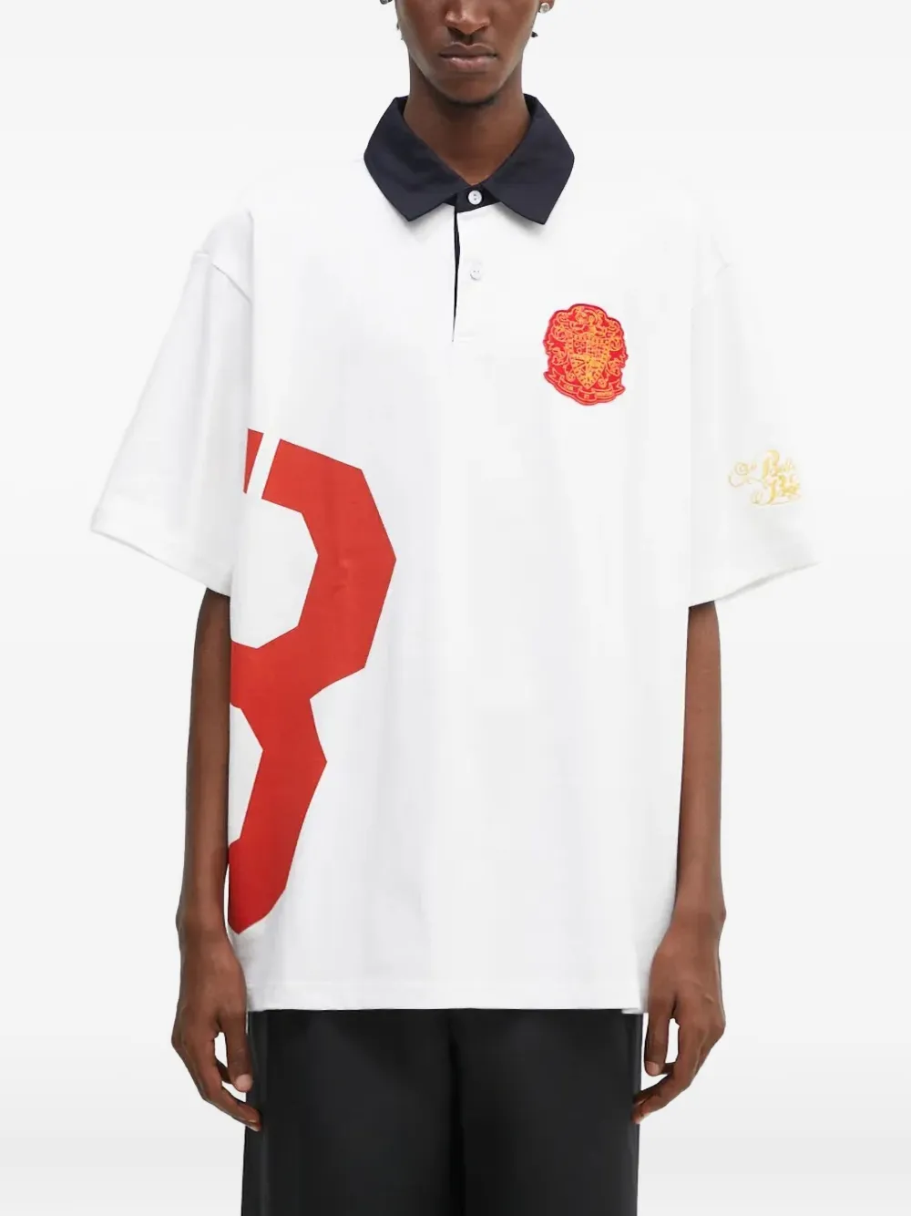 

Вышитая рубашка-поло Billionaire Boys Club, белый