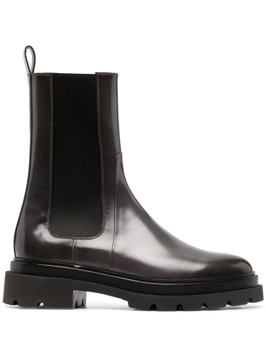 Santoni лакированные ботинки челси, серый