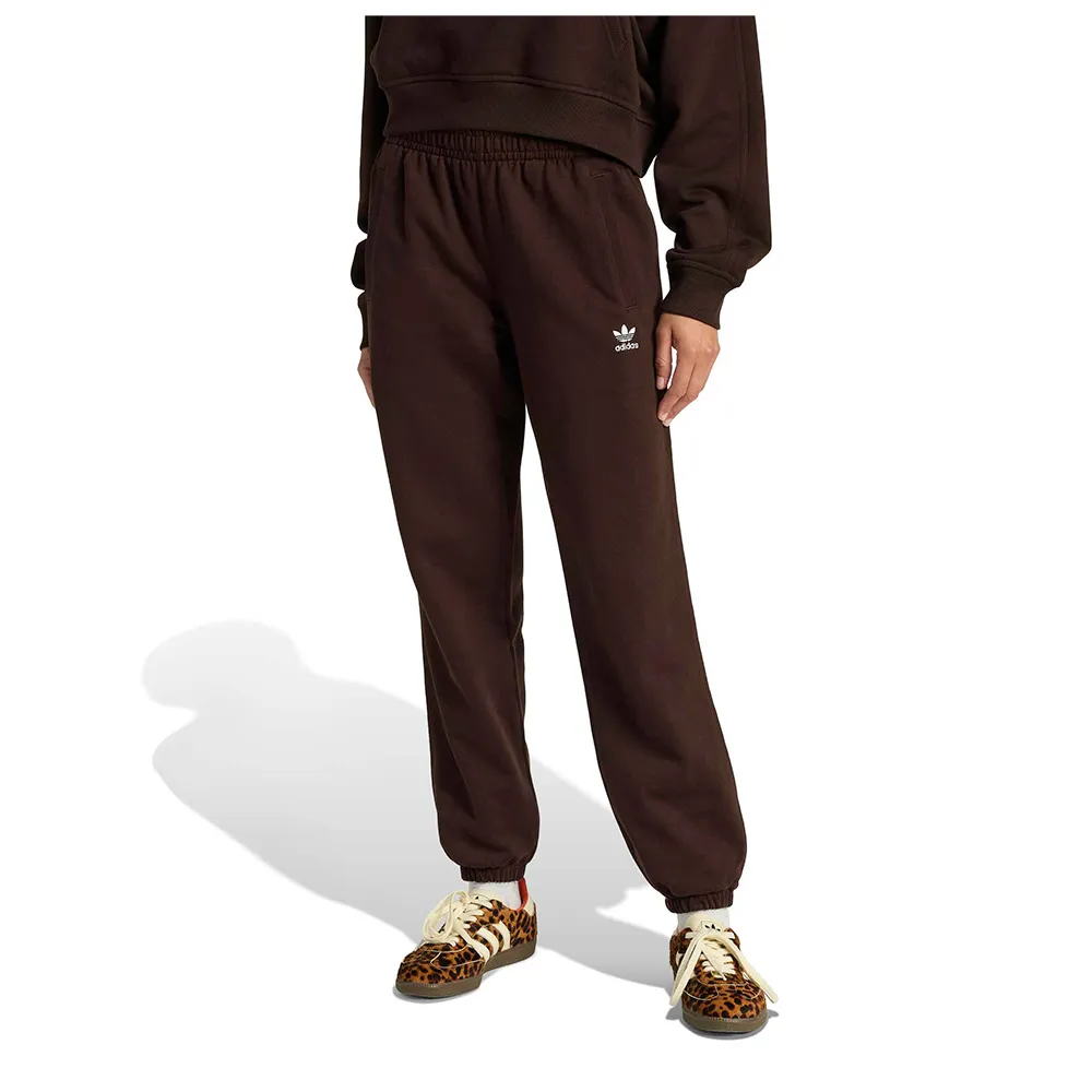 

Спортивные брюки adidas Originals Essentials из французской махровой ткани, стандартного кроя с манжетами, коричневый