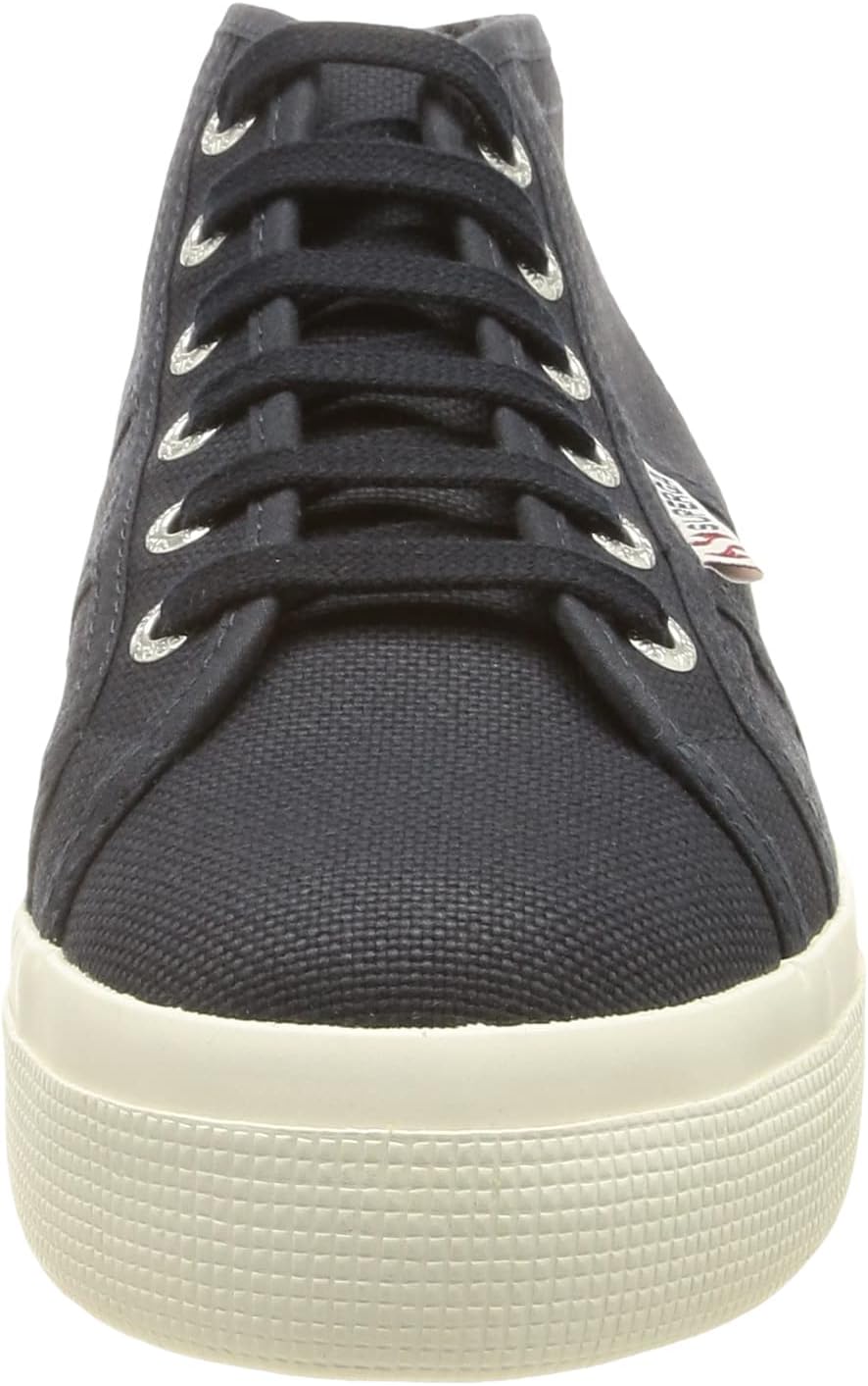 Мужские низкие кроссовки для гимнастики Superga, белый/синий/темно-синий — фото 2