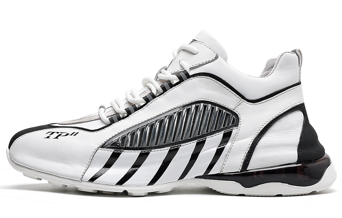 

TRUMPPIPE Спортивные повседневные кроссовки мужские бело-черные, цвет White Black