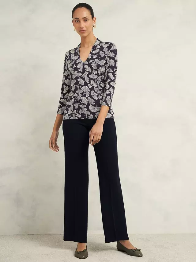 

Топ Hobbs Aimee Print, цвет navy/ivory