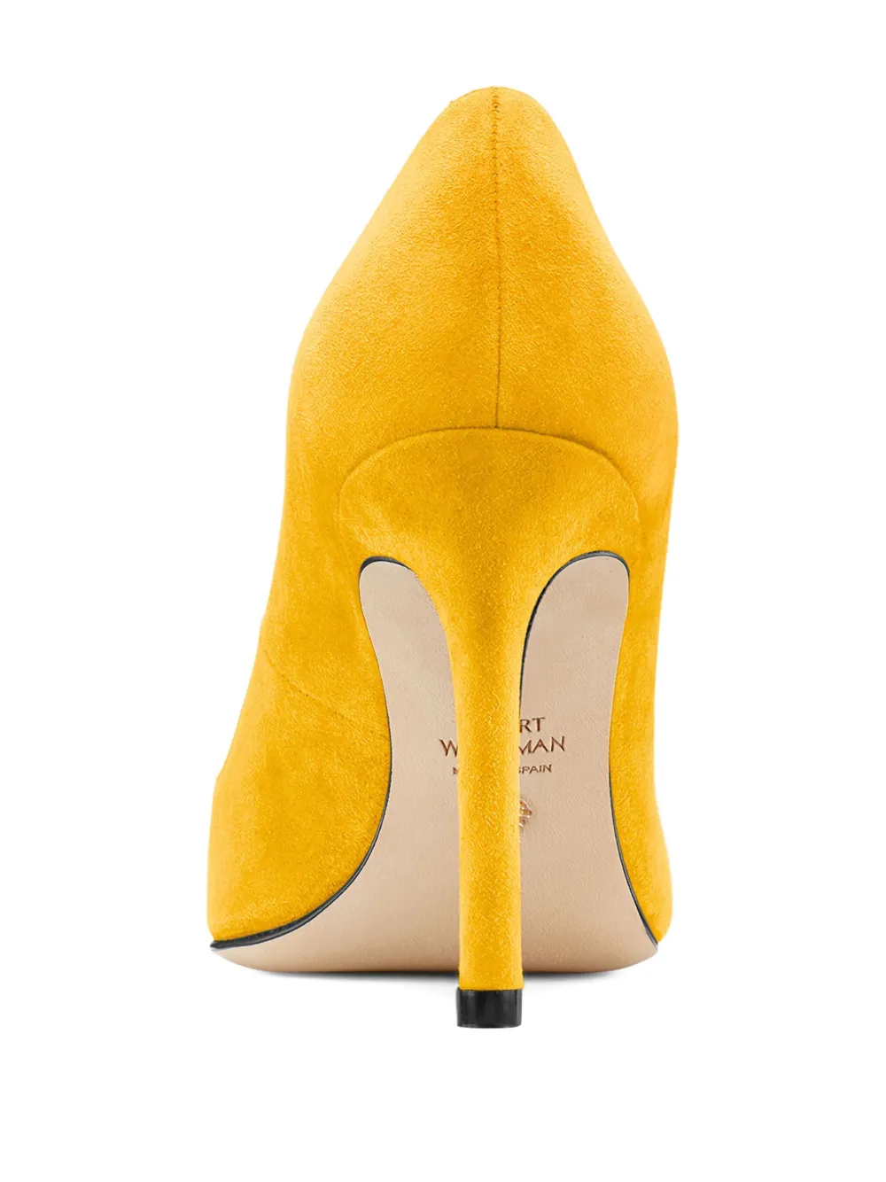 Туфли-лодочки Anny на каблуке 105 мм Stuart Weitzman, желтый — фото 3