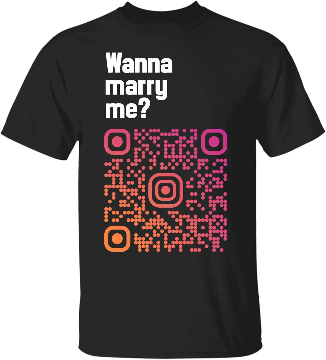 Футболка с QR-кодом, отсканируй, чтобы следовать за мной