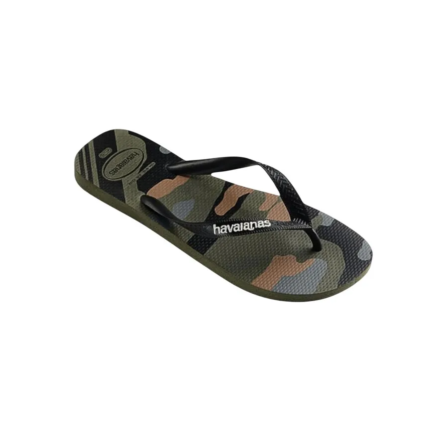 Вьетнамки Havaianas Top Camo с открытым носком, зеленый — фото 2