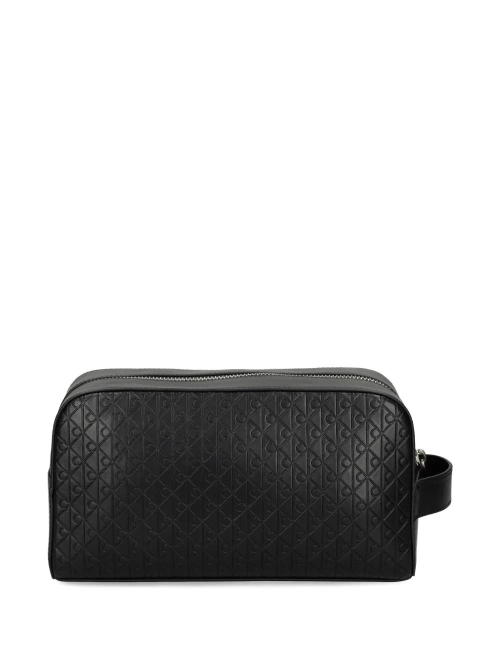 

Косметичка на молнии с тисненым узором Calvin Klein, черный