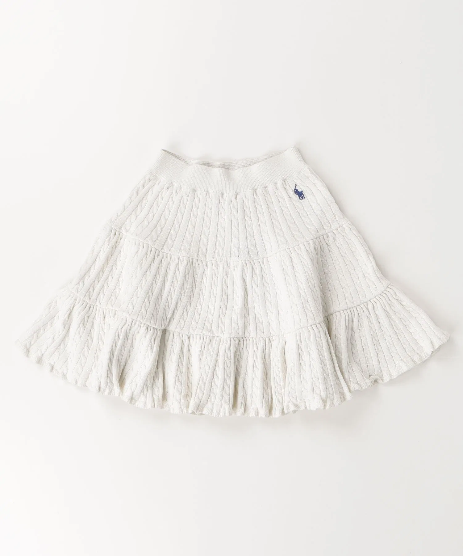 Детская юбка POLO RALPH LAUREN CHILDRENSWEAR мини-кабель — фото 3