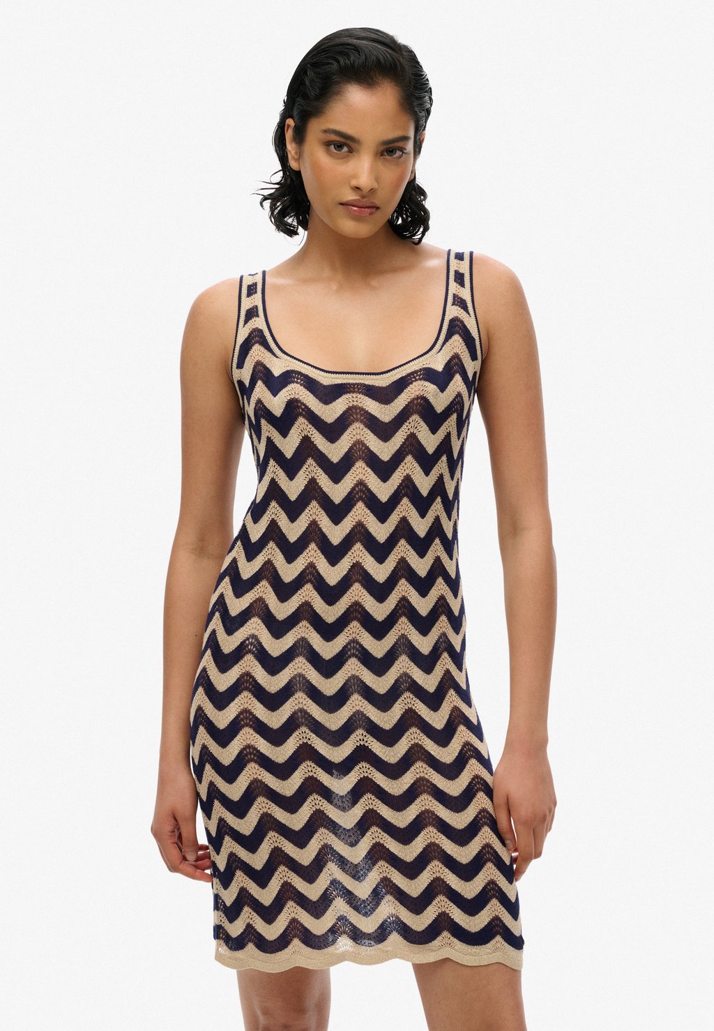 

Платье-джемпер ZIG ZAG Superdry, синий