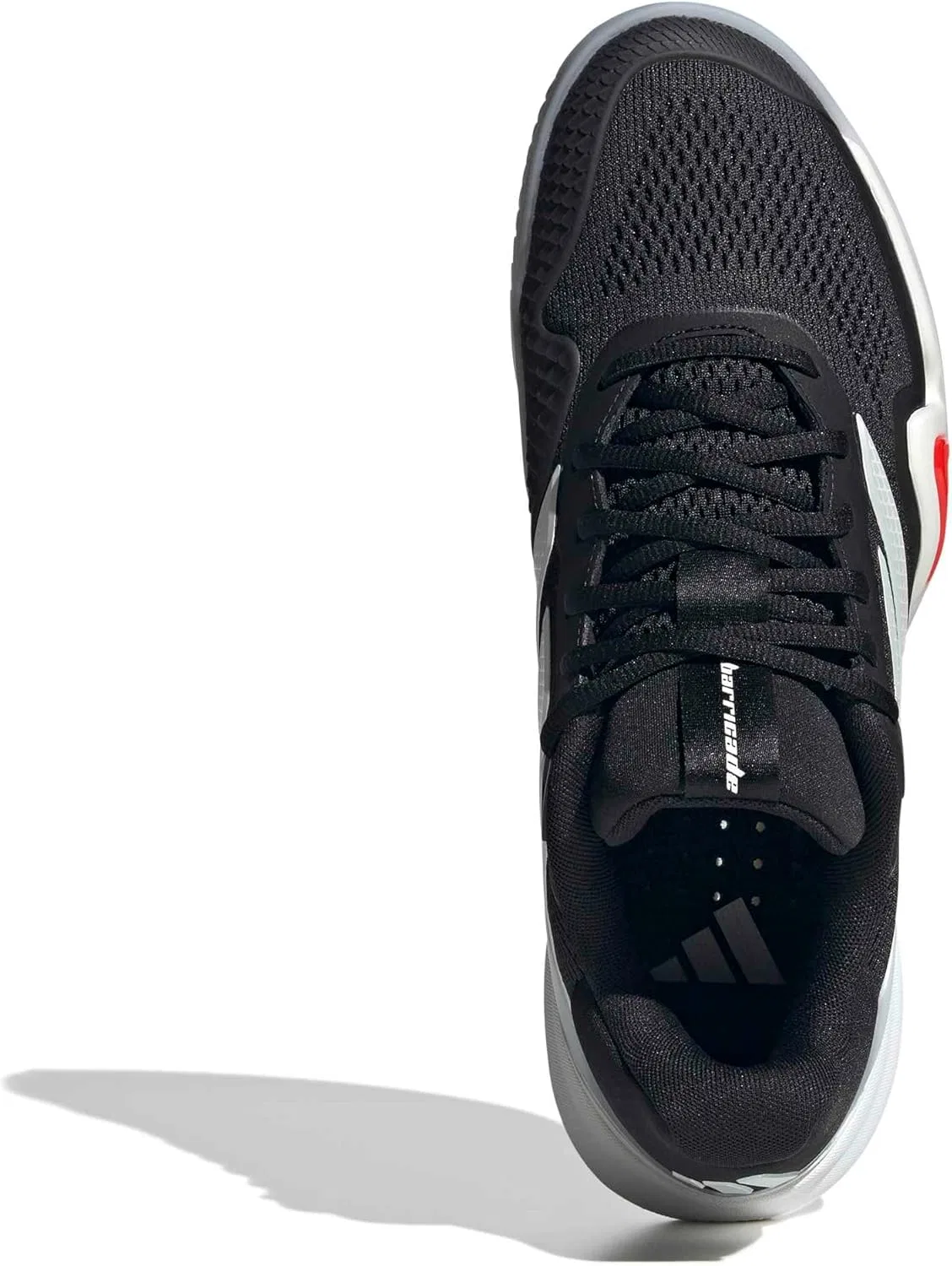 Кроссовки теннисные adidas Barricade 14, Black/Zero Metallic/Lucid Red — фото 2
