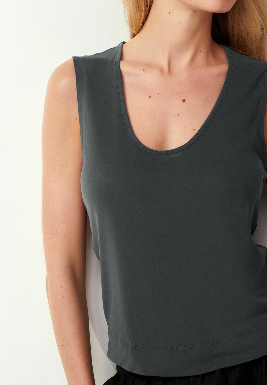 

Топ SLOUCH SCOOP NECK Next, серый