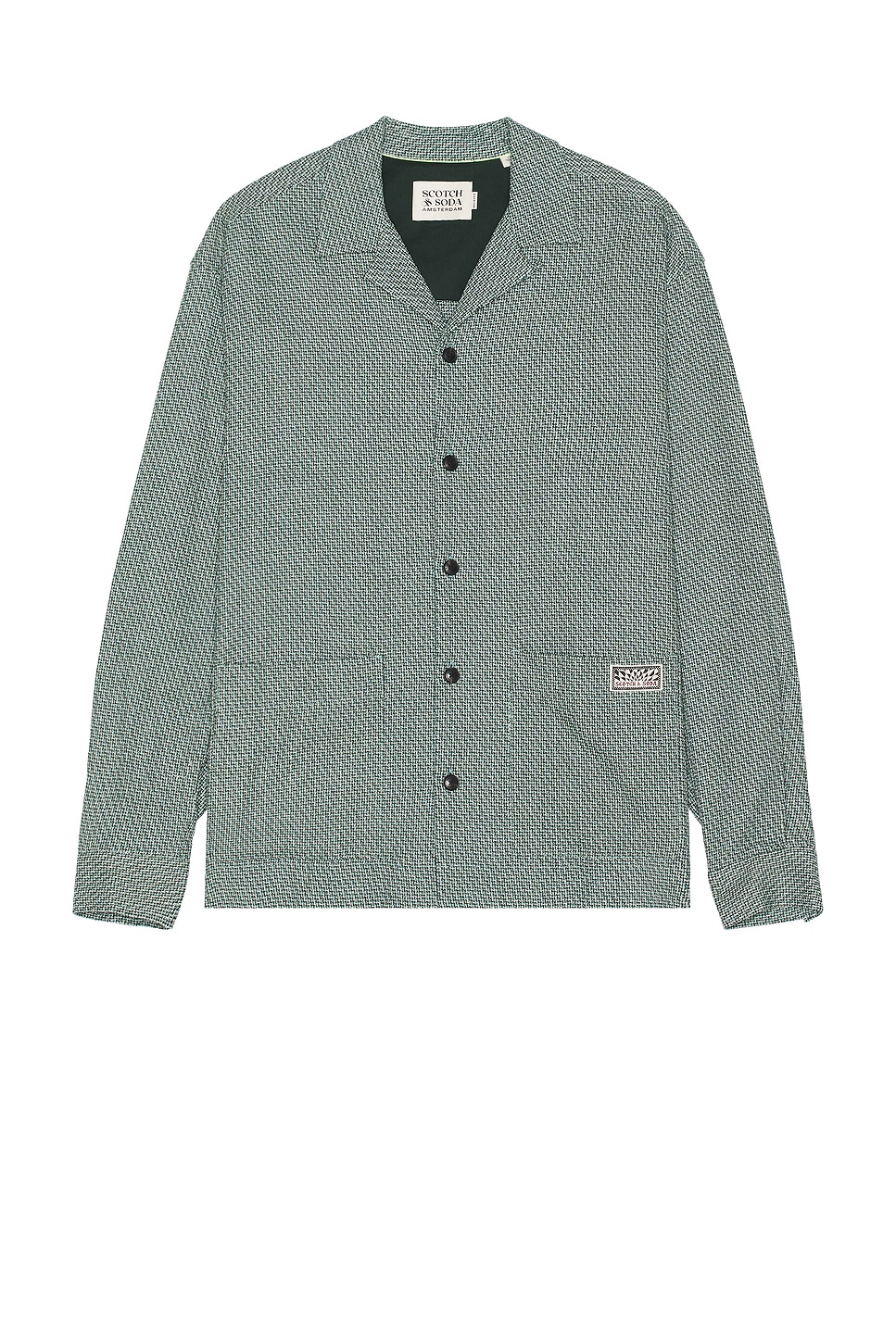 

Сорочка свободного кроя с утяжкой Scotch & Soda, amsterdam green