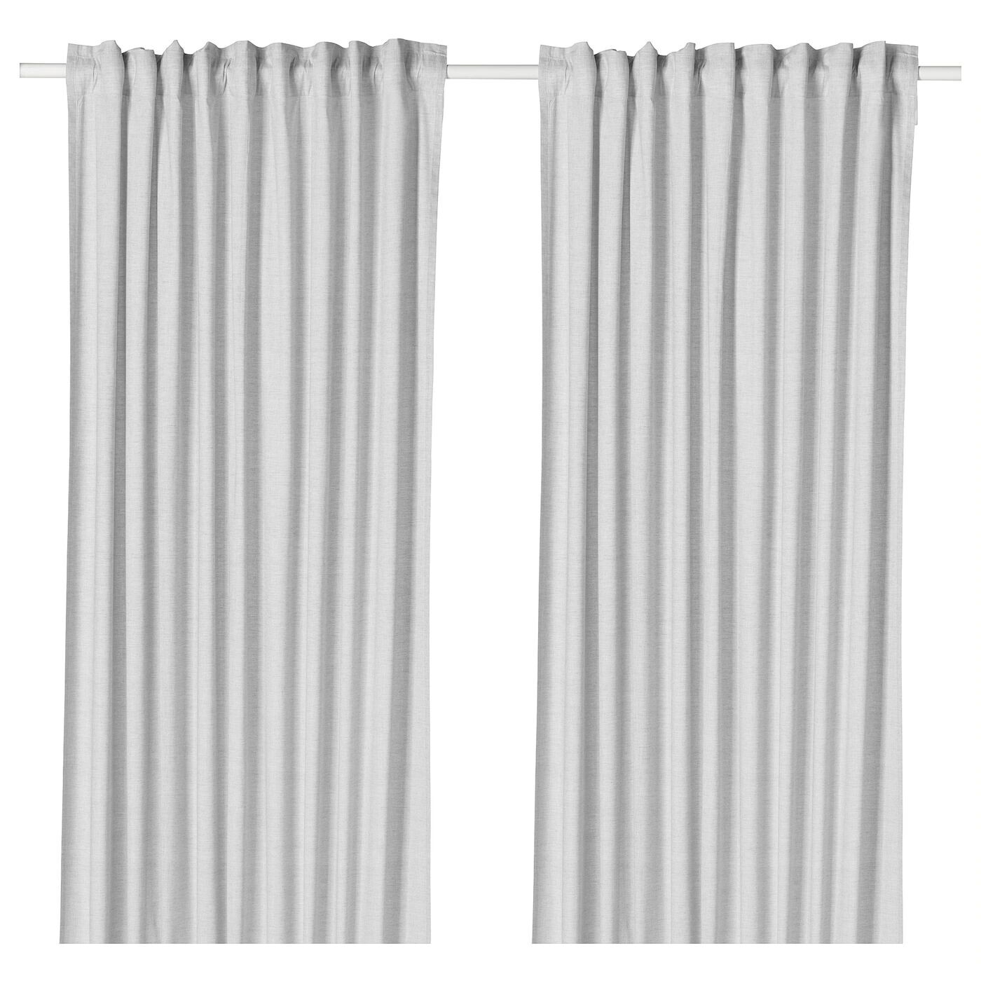 

2 шторы, серые, 145х250 см, HANNALILL IKEA