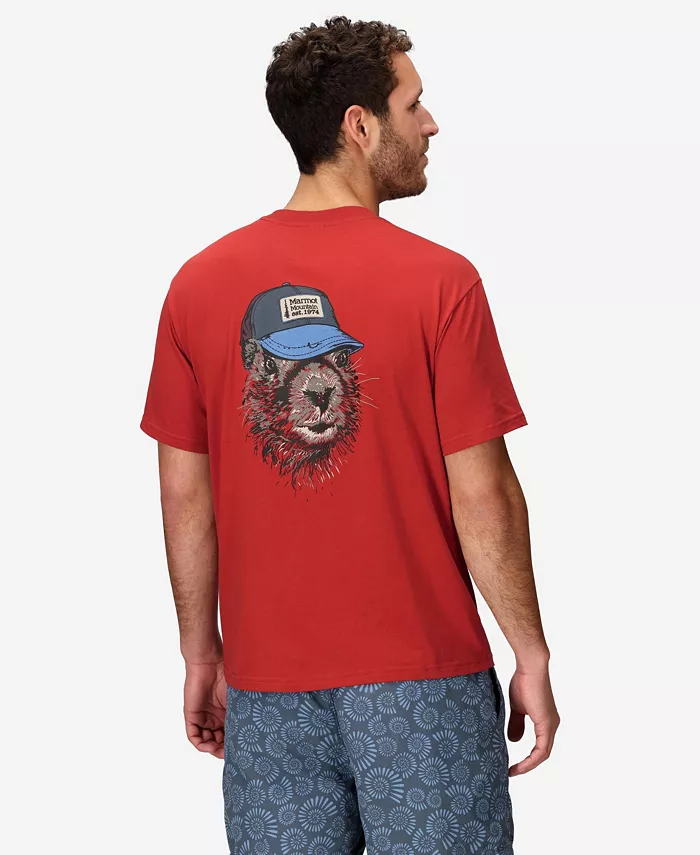 

Мужская футболка с коротким рукавом Trucker Marty Marmot, красный