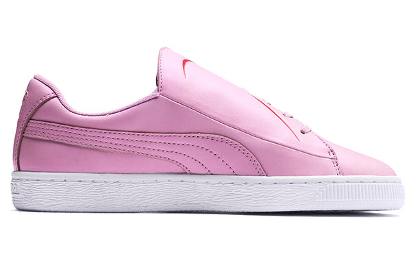 Кроссовки basket crush emboss 'pale pink' Puma, розовый — фото 2