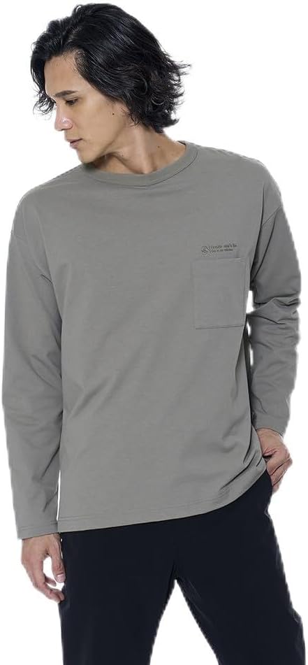 

Футболка с длинными рукавами и карманом Mizuno Span Poly, влагоотводящая, быстросохнущая, UPF 50+, унисекс, B2MAB011, хаки