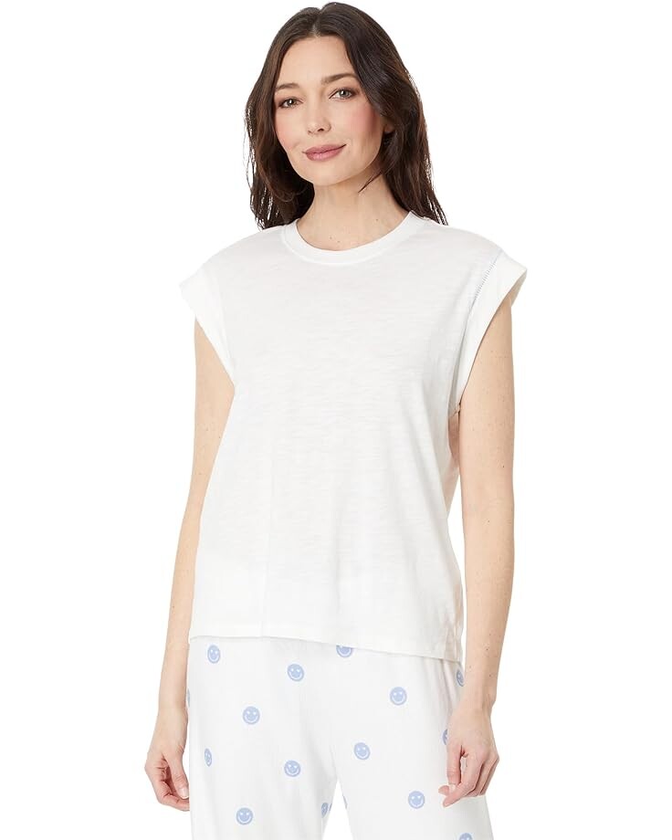 

Футболка P.J. Salvage Chain Stitch Tee, слоновая кость