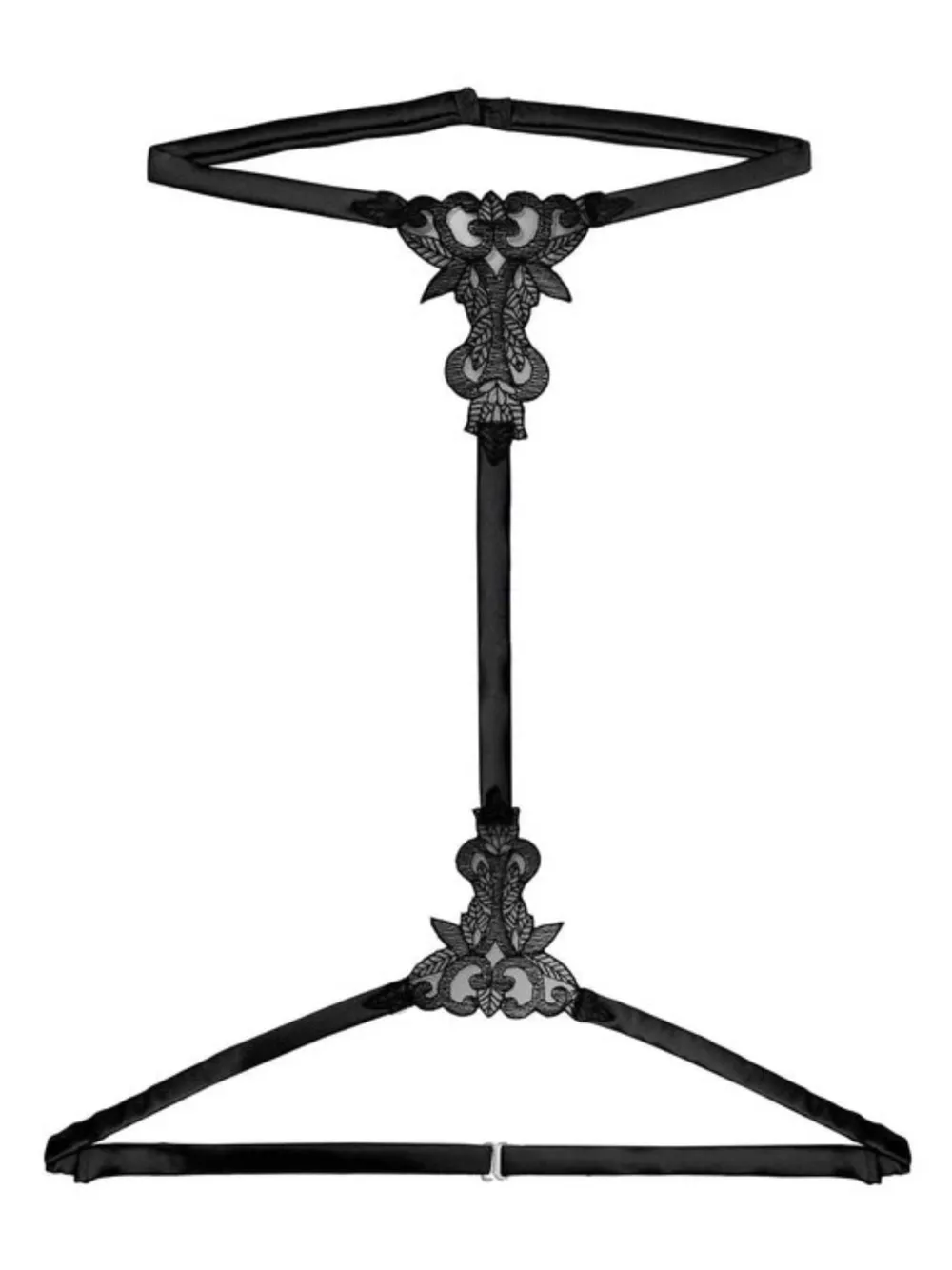 

Портупея Onyx с вышивкой Fleur Of England, черный