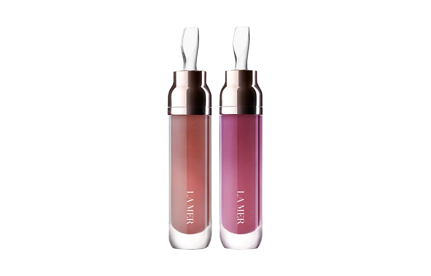 Набор увлажняющего блеска для губ Repairing Moisturizing Lip Gloss Set, питательный, легко наносится, натуральный, 7мл+7мл LA MER, two-piece set: #01 7ml+# nude 7ml — фото 2