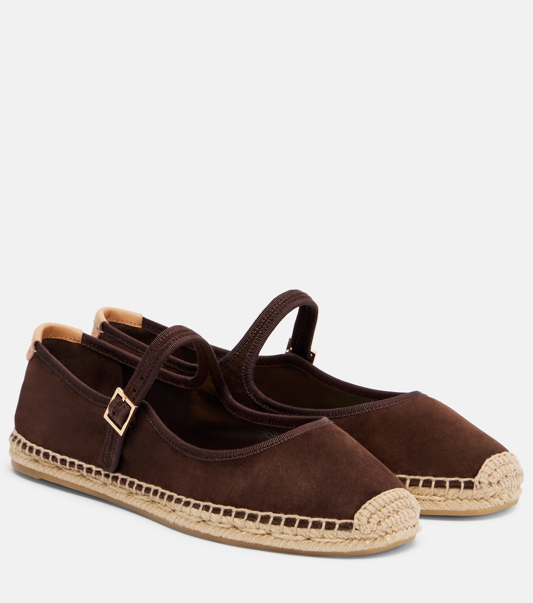 Замшевые эспадрильи Mary Jane Tory Burch, Drk Cocoa/Ntrl