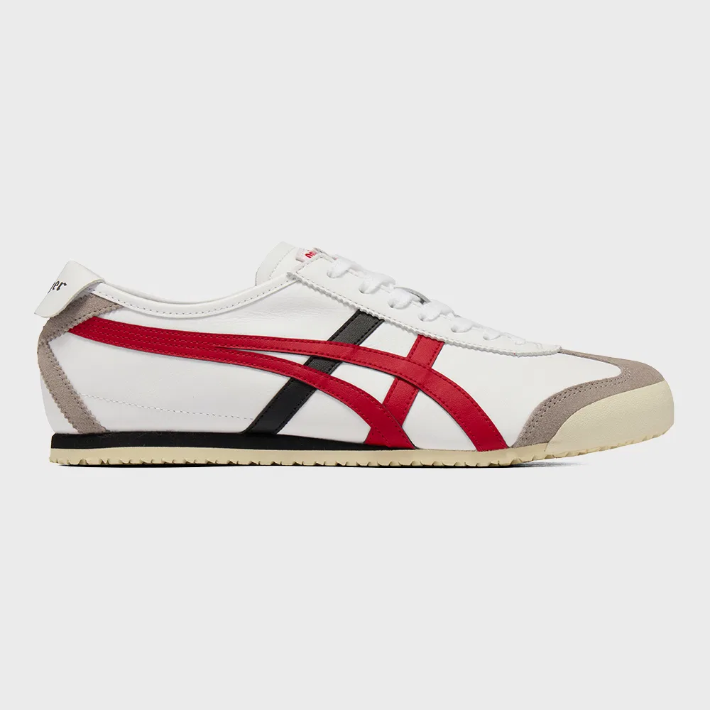Мужские низкие кроссовки Mexico 66 бело-красные от Onitsuka Tiger