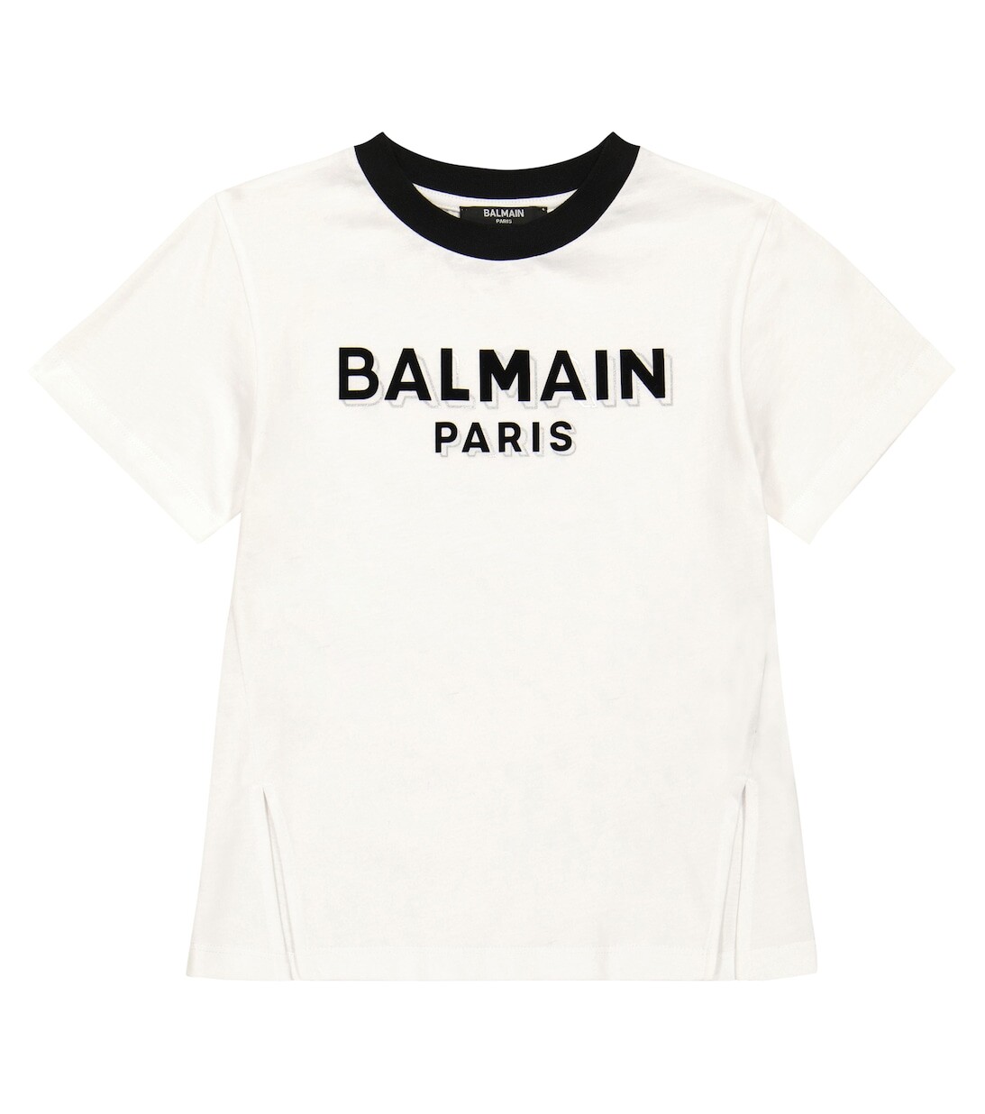 

Футболка из хлопкового джерси с логотипом Balmain, белый