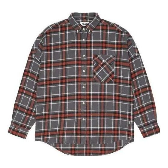 

Рубашка fw22 flannel dpop shoulder shirt 'red' Palace, красный