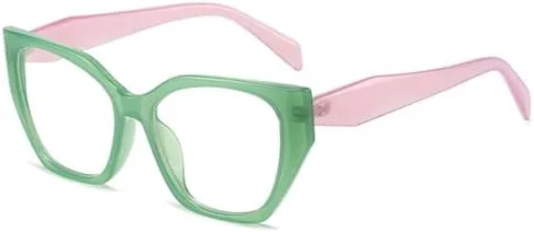 

Ретро-солнцезащитные очки Polygon для женщин, модные двухцветные очки с защитой от УФ-излучения UV400 для мужчин, прозрачные линзы Ocean MTZJH, Green Purple Clear