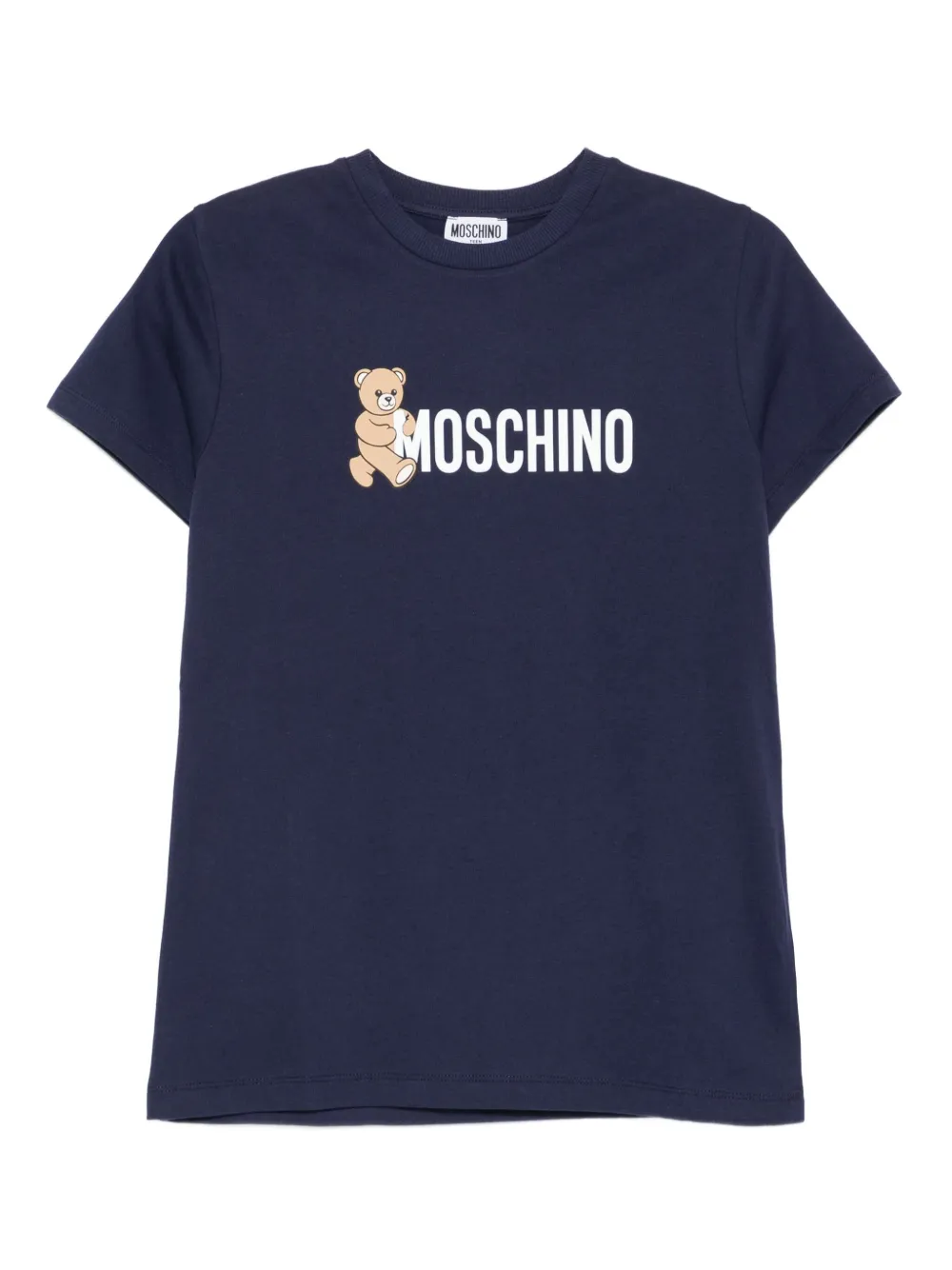 

Футболка с принтом Moschino Kids, синий