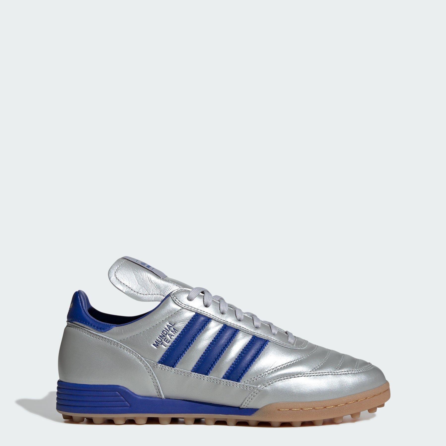 

Кроссовки Mundial team Adidas, silver metallic/royal blue/gum
