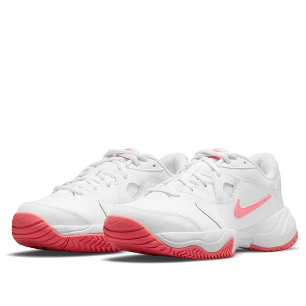 Кроссовки court jr. lite 2 low-top tennis shoes pink/white Nike, белый — фото 3