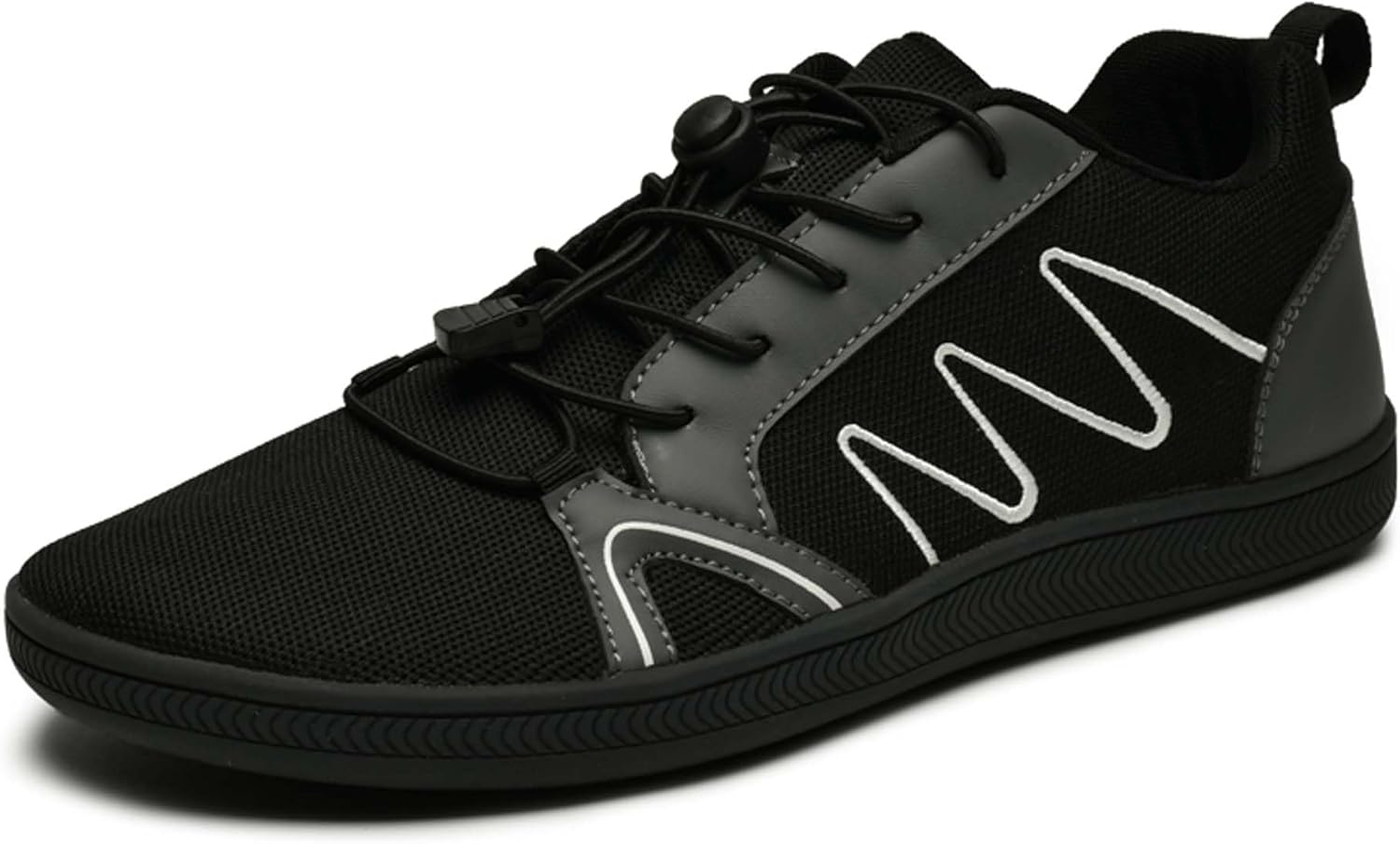 

Мужские и женские сандалии с широким носком, босоножки с дышащей сеткой, повседневные кроссовки для прогулок, удобные легкие фитнес-ботинки для бега с плоской подошвой Generic, черный