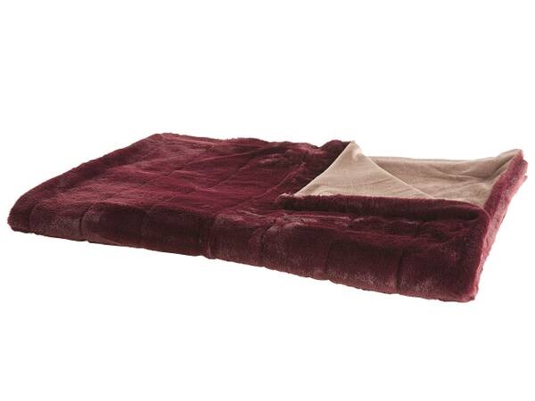 

Одеяло Beliani TANTAN, 180x2x220 см цвет beige/burgunderrot/rot