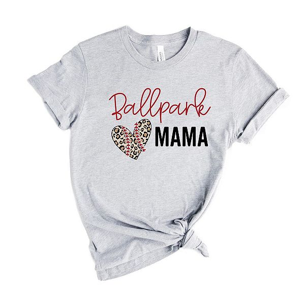 

Футболка с принтом Ballpark mama Simply Sage Market, Heather Grey, Серый, Футболка с принтом Ballpark mama Simply Sage Market, Heather Grey