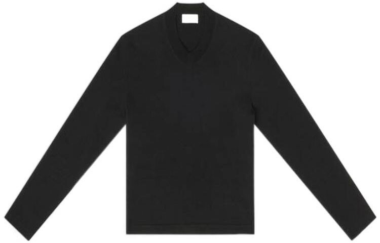 

Лонгслив мужской Balenciaga облегающий, черный