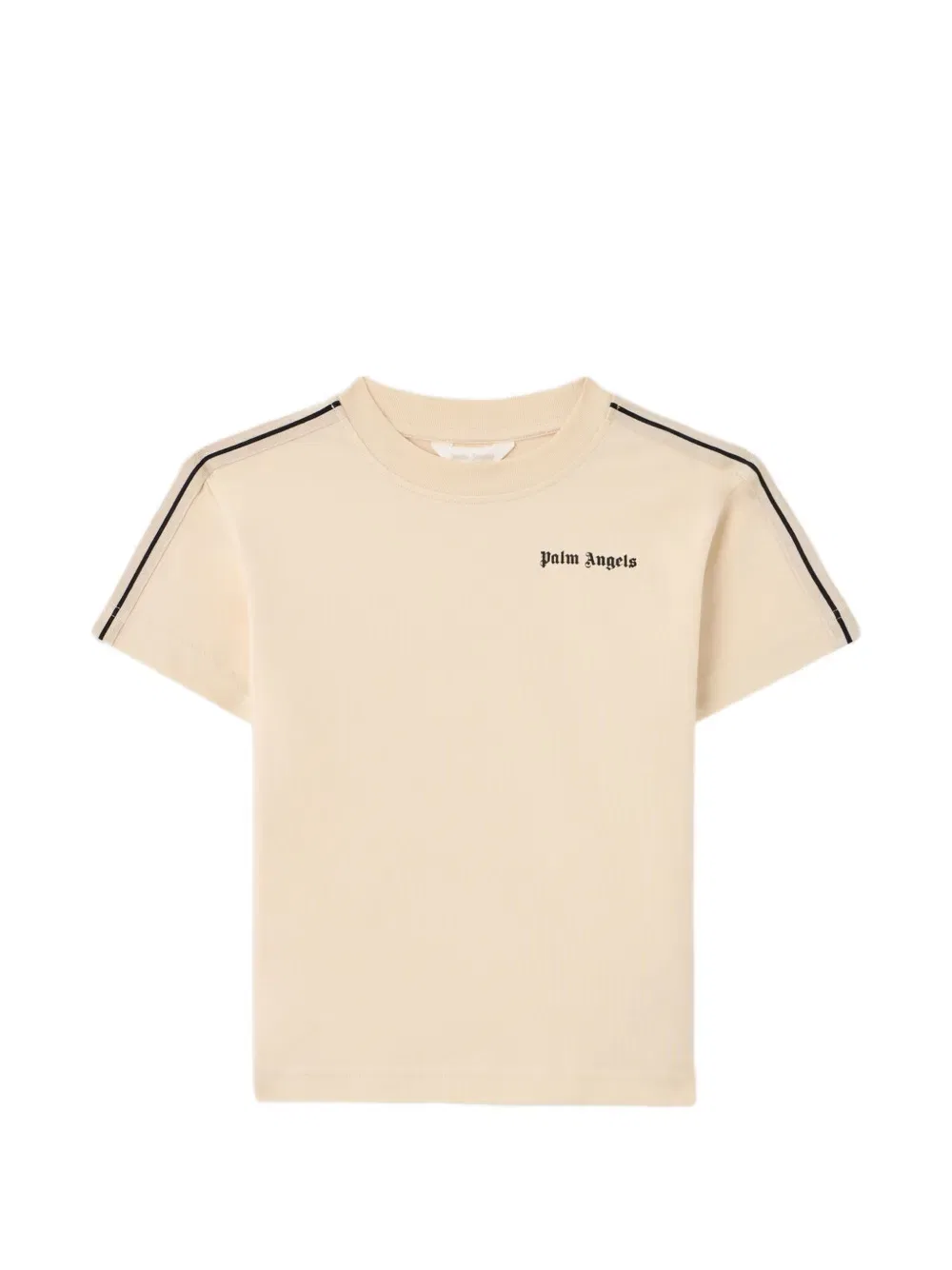 Футболка с боковой полосой и логотипом Palm Angels Kids, нейтральный