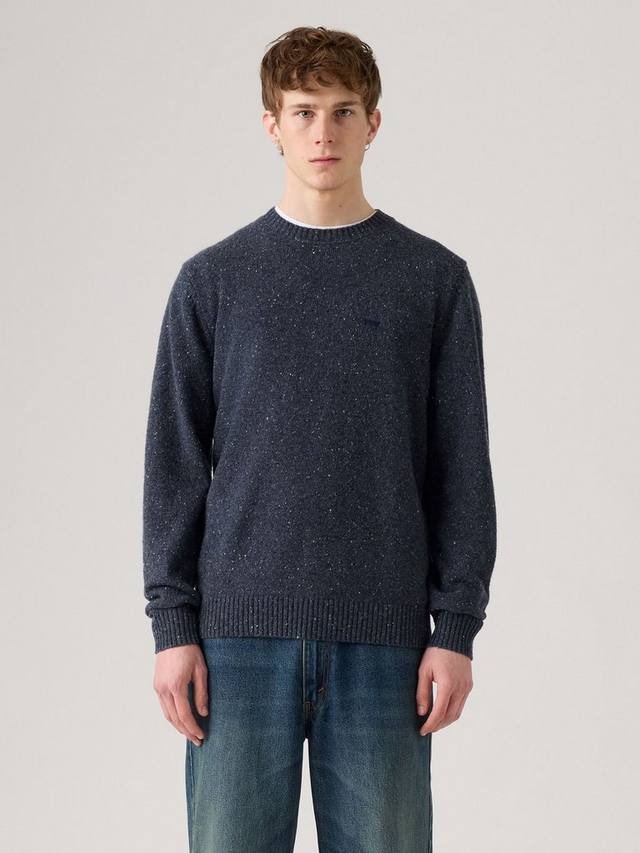 

Вязаный свитер с круглым вырезом и горошком из смесовой шерсти Levi's