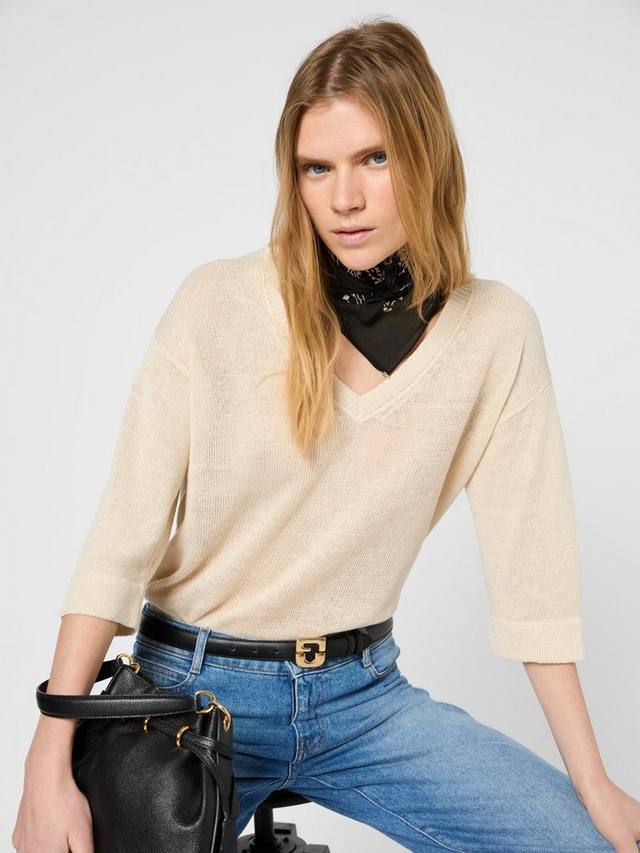 

Джемпер josiane из чистого льна Gerard Darel, цвет Natural