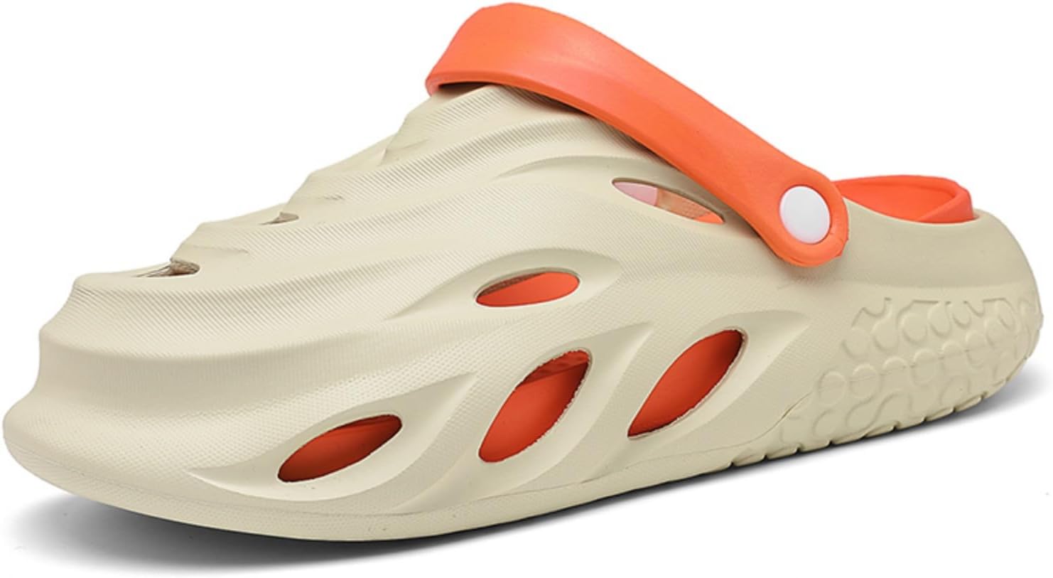 

Модные и удобные мужские сабо на платформе, выполненные из материала EVA, легкие как облако шлепанцы, пляжные сандалии для повседневного ношения и дома Khwfjas, оранжевый