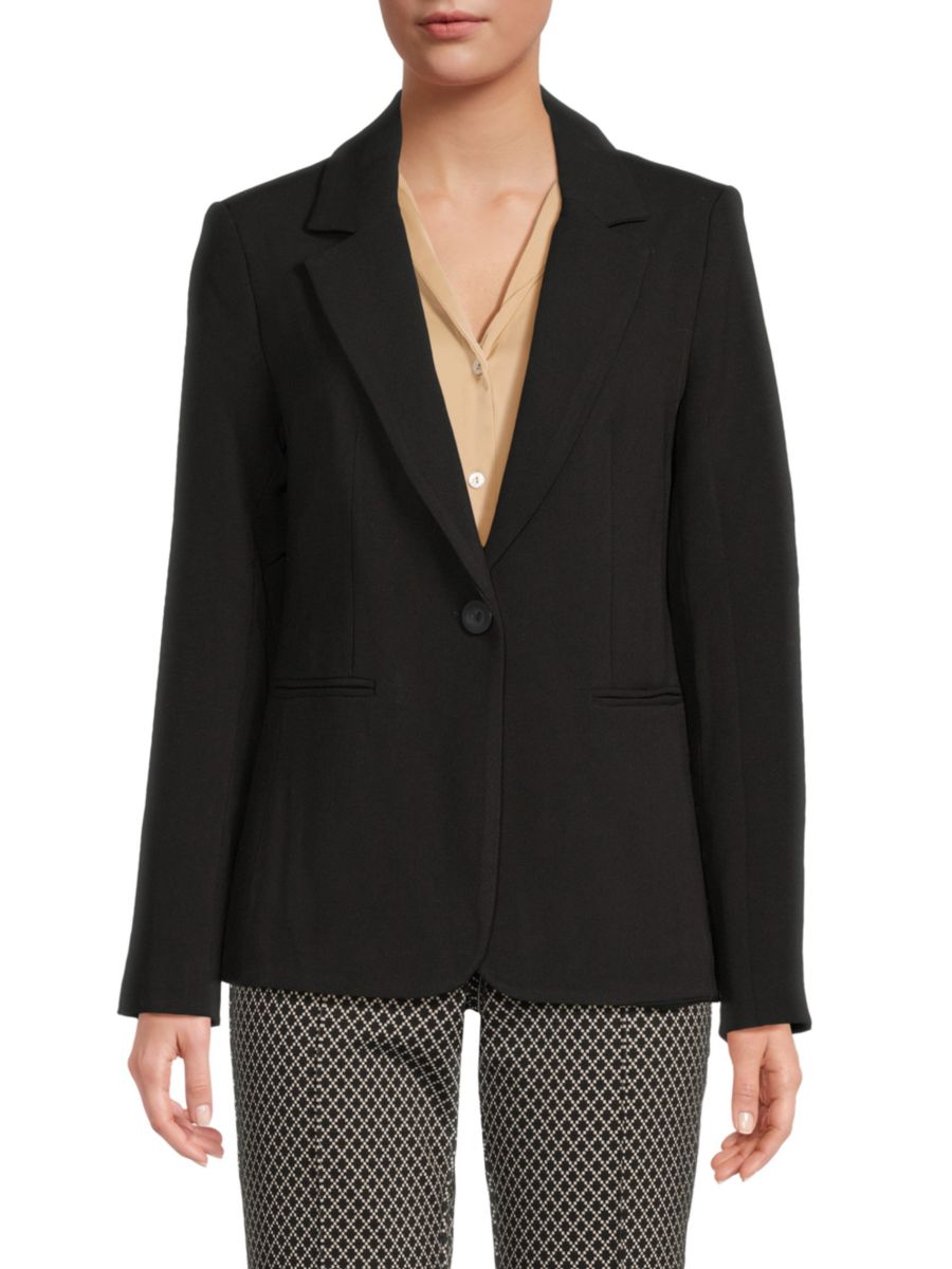 

Блейзер с заостренными лацканами T Tahari, черный