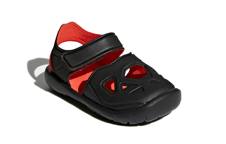 Кроссовки adidas neo Fortaswim Toddler Shoes TD Low-top Black/Red — фото 3