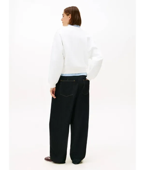 Толстовка relaxed fit Tommy Hilfiger, экрю — фото 3