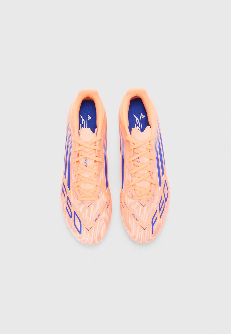 Кроссовки Adidas Performance F50 LEAGUE FIRM GROUND FOOTBALL BOOTS, Beam Orange/Lucid Blue/White/Orange — фото 4